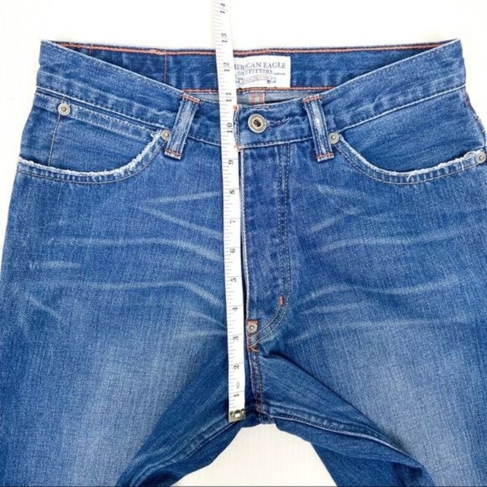 American Eagle Bootcut Button Fly Jeans Mens 26x28 - image 6